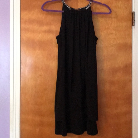 Jessica Simpson size 6 black jeweled collar dress - Picture 2 of 3